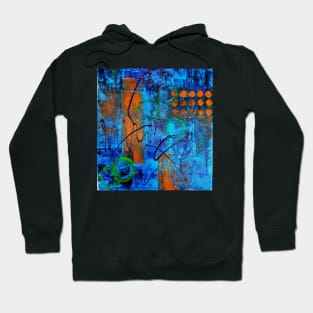 Blue Abstract Hoodie